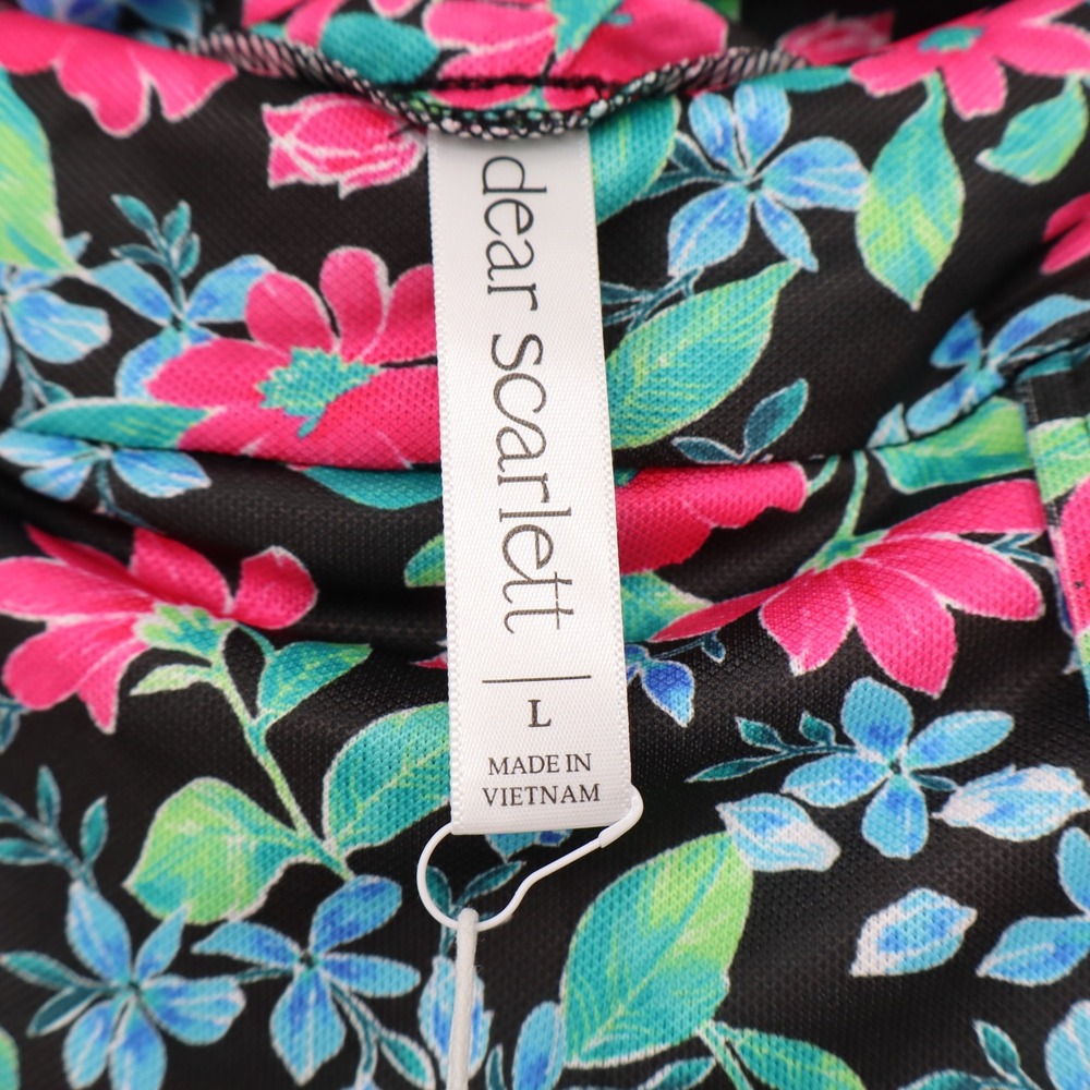 Dear Scarlett Resort Floral Skort Womens Large Black Pink Active Golf - Picture 3 of 8